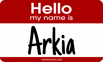 Hello my name is Arkia png download