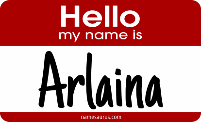 Hello my name is Arlaina png download