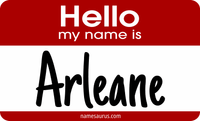 Hello my name is Arleane png download