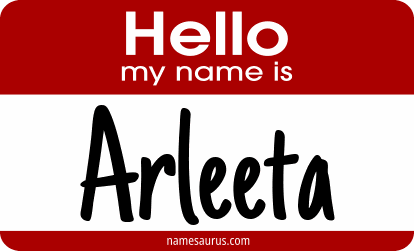 Hello my name is Arleeta png download