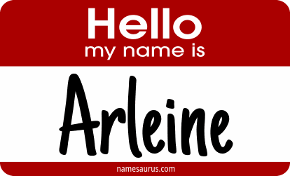 Hello my name is Arleine png download