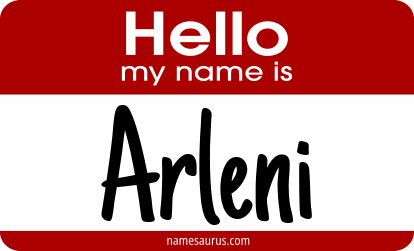 Hello my name is Arleni png download
