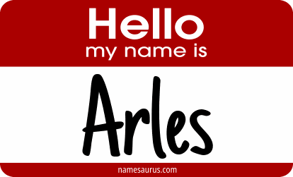 Hello my name is Arles png download