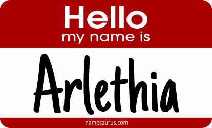Hello my name is Arlethia png download