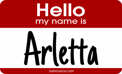 Hello my name is Arletta png download