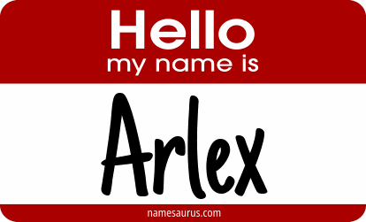 Hello my name is Arlex png download