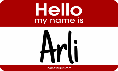 Hello my name is Arli png download