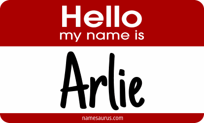 Hello my name is Arlie png download