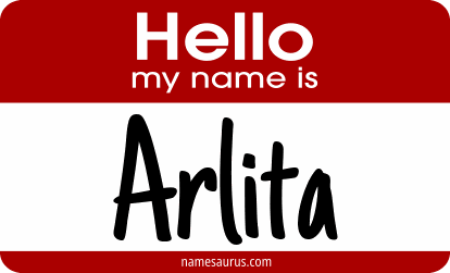 Hello my name is Arlita png download