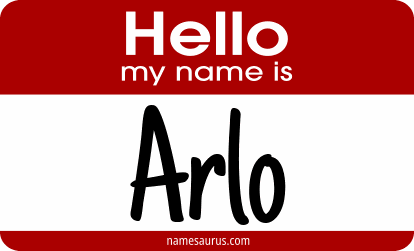 Hello my name is Arlo png download