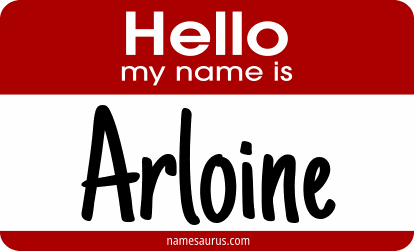 Hello my name is Arloine png download