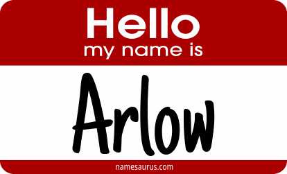 Hello my name is Arlow png download