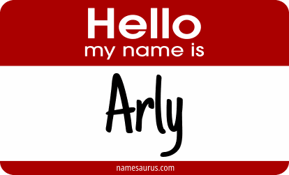 Hello my name is Arly png download