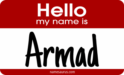 Hello my name is Armad png download