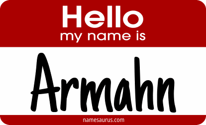 Hello my name is Armahn png download