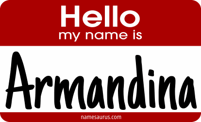 Hello my name is Armandina png download