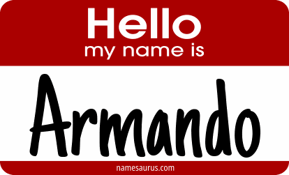 Hello my name is Armando png download
