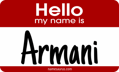 Hello my name is Armani png download