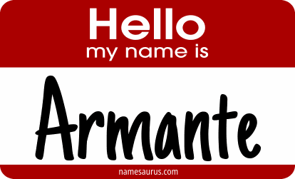 Hello my name is Armante png download