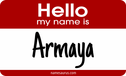 Hello my name is Armaya png download