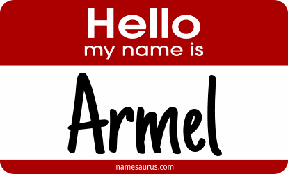 Hello my name is Armel png download