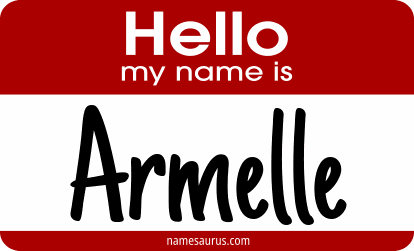 Hello my name is Armelle png download