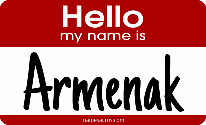 Hello my name is Armenak png download