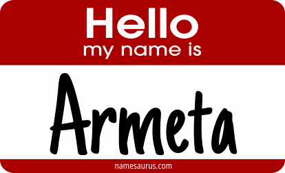 Hello my name is Armeta png download