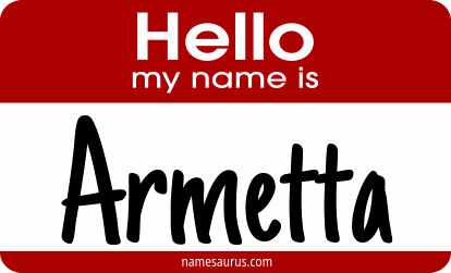 Hello my name is Armetta png download