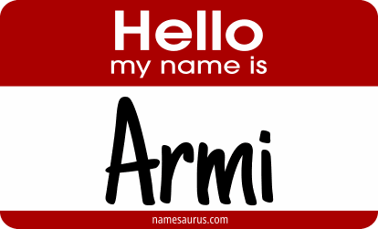 Hello my name is Armi png download