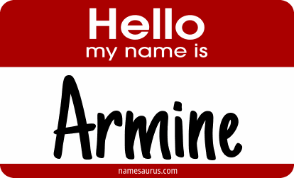 Hello my name is Armine png download