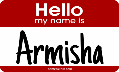 Hello my name is Armisha png download