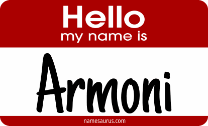 Hello my name is Armoni png download