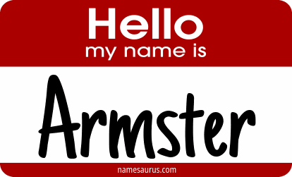 Hello my name is Armster png download