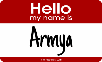 Hello my name is Armya png download