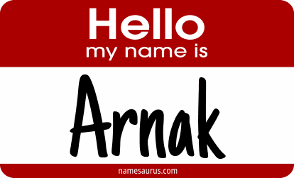 Hello my name is Arnak png download