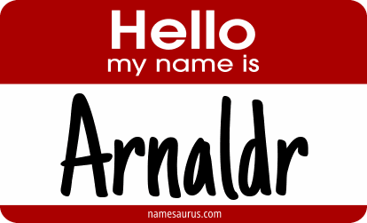 Hello my name is Arnaldr png download