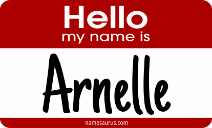 Hello my name is Arnelle png download