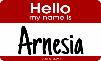Hello my name is Arnesia png download