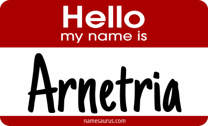 Hello my name is Arnetria png download