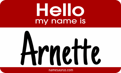 Hello my name is Arnette png download