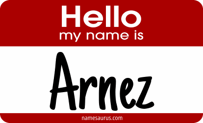 Hello my name is Arnez png download
