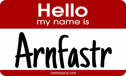 Hello my name is Arnfastr png download