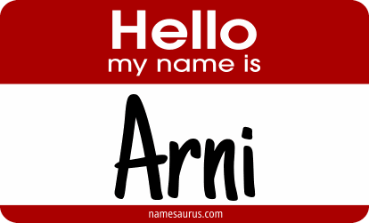 Hello my name is Arni png download