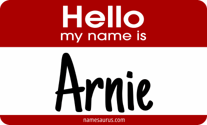 Hello my name is Arnie png download
