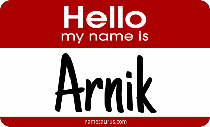Hello my name is Arnik png download