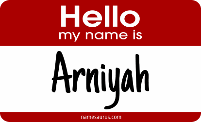 Hello my name is Arniyah png download