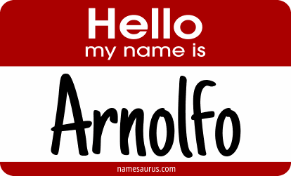 Hello my name is Arnolfo png download