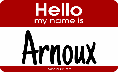 Hello my name is Arnoux png download