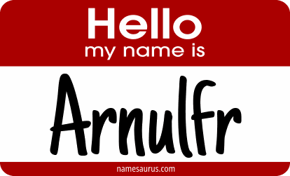 Hello my name is Arnulfr png download